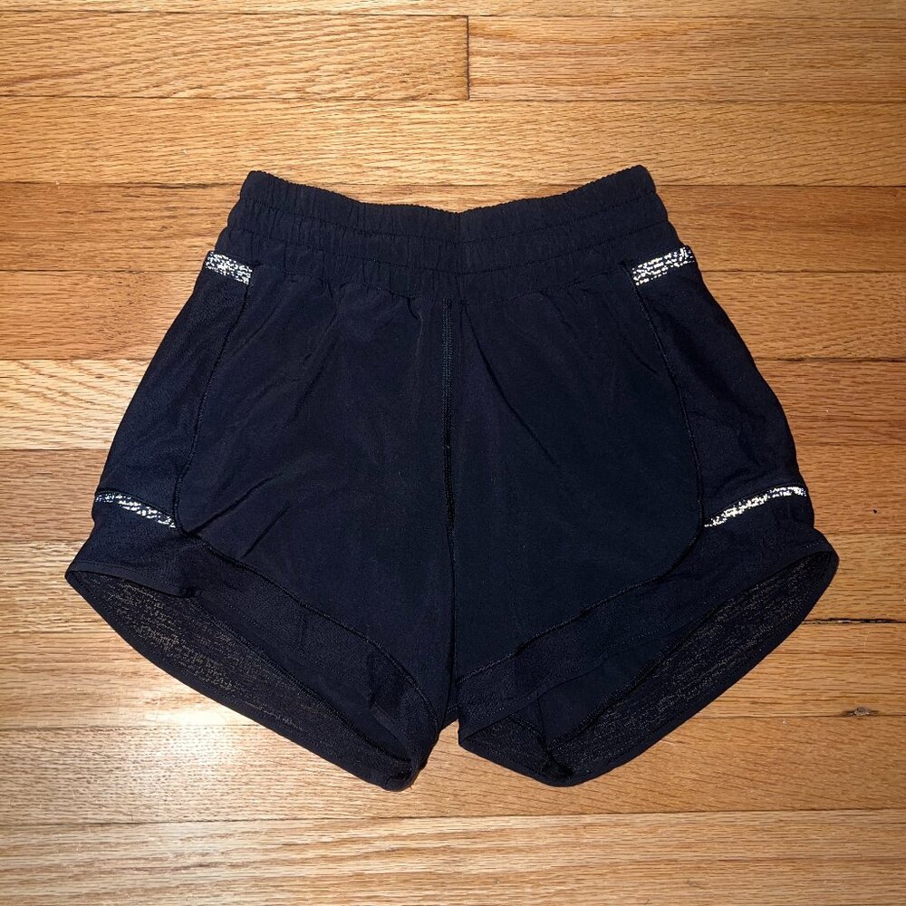 Lululemon Track That High-Rise Lined Short 3" (w/ mesh and reflective fabric)